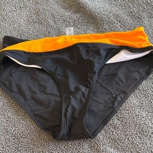 Black and Orange Bikini Bottom